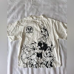 Mickey Mouse Sensational Six Tshirt - Sand Oversized XS